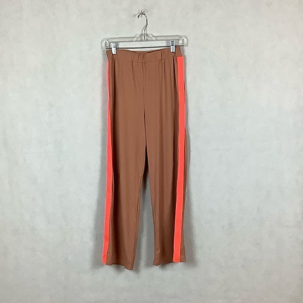 Sz S Vivi Fashion Neon Pink Stripped Lounge Pants
